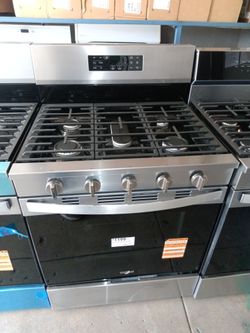 Whirlpool stainless steel gas stove 5 burner and repairs