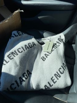 Balenciaga all over sweater size xl
