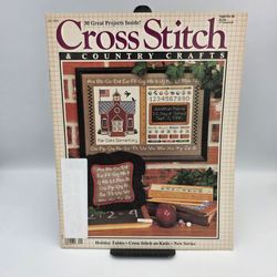 Cross Stitch & Country Crafts Magazine September / October 1986 ~30 Projects