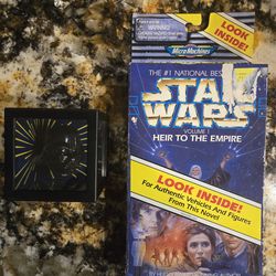 1996 Star Wars YODA & DARTH VADER Magic Mirror Illusion Cube plus Micro Machines Mini Figure Set