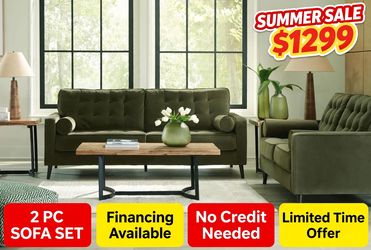 2 PC SOFA AND LOVESEAT