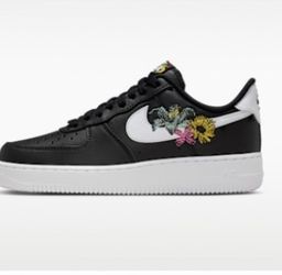 Nike Air Force one with flowers