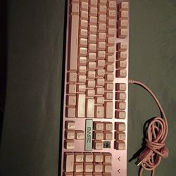 Pink LED keyboard
