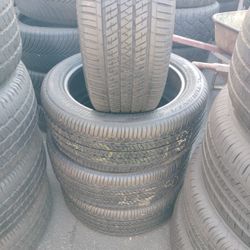 Set Of Four Used Tires 225/50-18 Bridgestone 