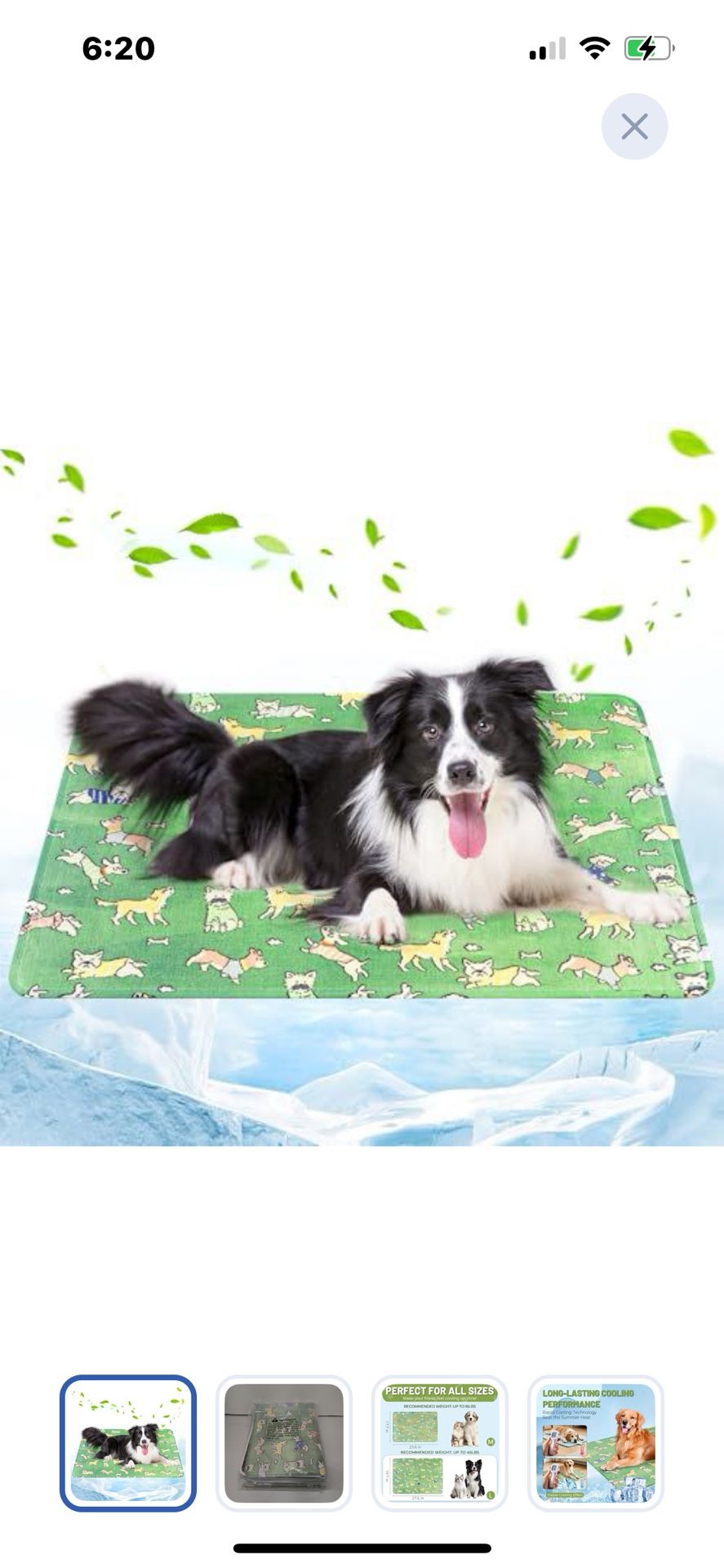 “New”Pet (Dog,cat,etc.Cooling Pad(sz Large 28” X 20”)retail$29