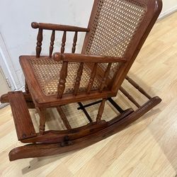 Vintage Rocking Chair and High Chair 2-1