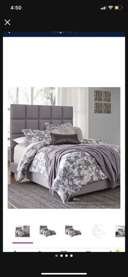 Signature Design by Ashley Dolante Gray Queen Upholstered Bed