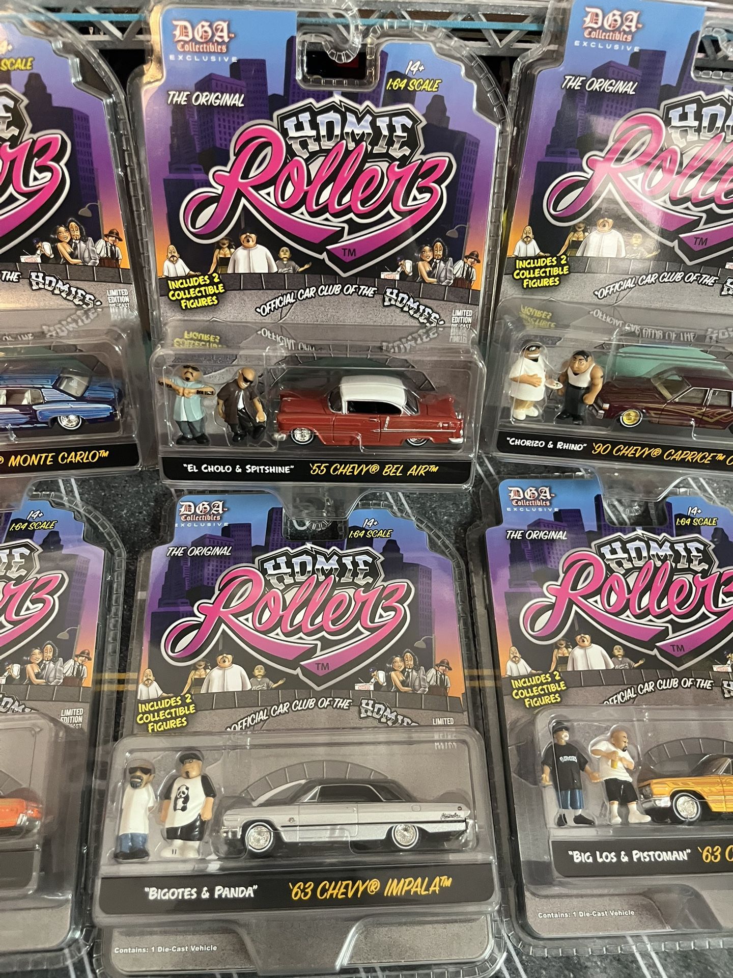 Homies Homie Rollerz diecast lowriders 1/64 greenlight california lowriders