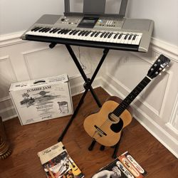 Keyboard, Steel Drum And Guitar 