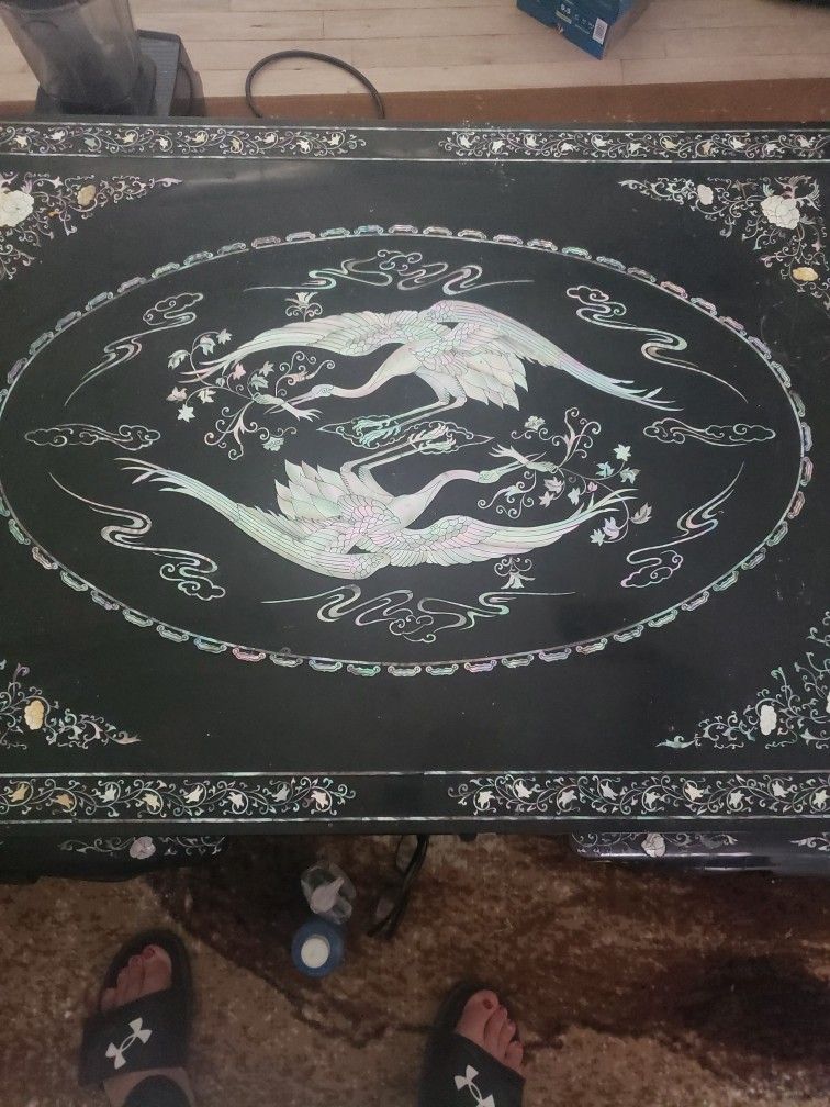 Inlayed Mother Of Pearl And Abelony