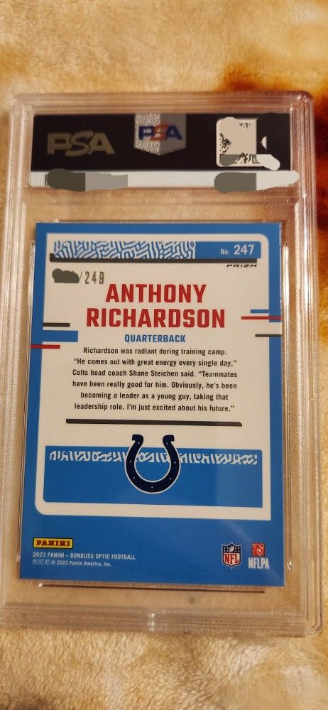 2023 Donruss Optic Anthony Richardson Orange #247 Sports