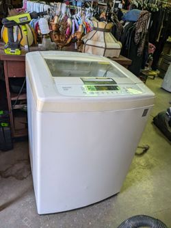LG SUPER LARGE CAPACITY TRUE BALANCE TOP LOADER WASHER