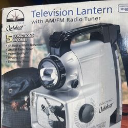 Television Lantern With AM/ PM Radio Tuner