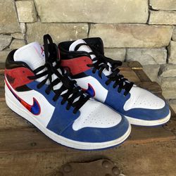 Air Jordan 1 Mid ‘Multicolored Swoosh’ Sneakers