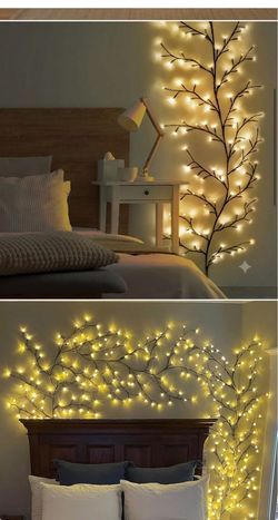 LED Lighted Twig Branch Wall Tree