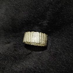 Sterling Silver Mesh Ring