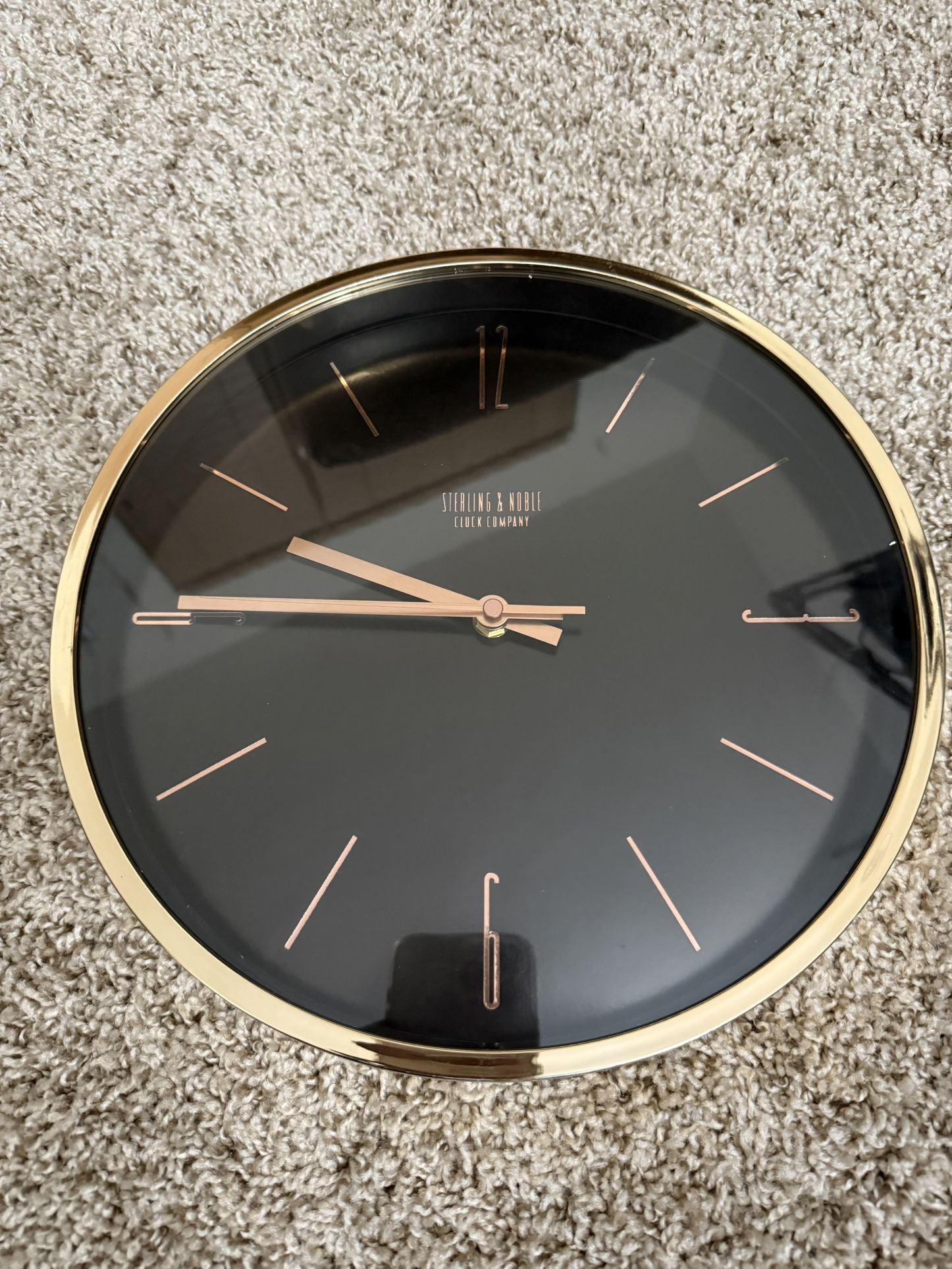 Rose Gold Clock