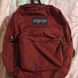 Burgundy Jansport Backpack 