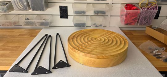 Wood coffee and side table set