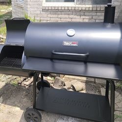 Charcoal Grill w/ Offset Smoker Deluxe 36” Burch BBQ Barrel Grill and Smoker Combo,1200 Square Inch