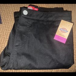 Womens Juniors Black Dickies Mid-Rise Skinny Pants Size 9/29