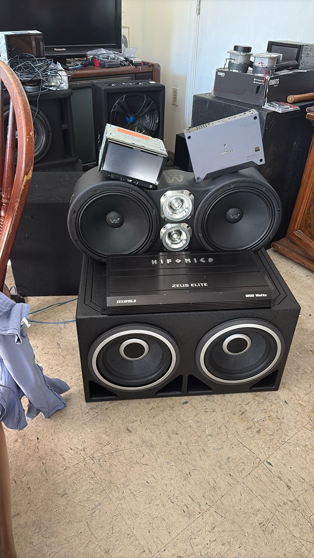 Same One With Something Add 10 Inch Mids Chrome Bullet Tweeter For Highs 