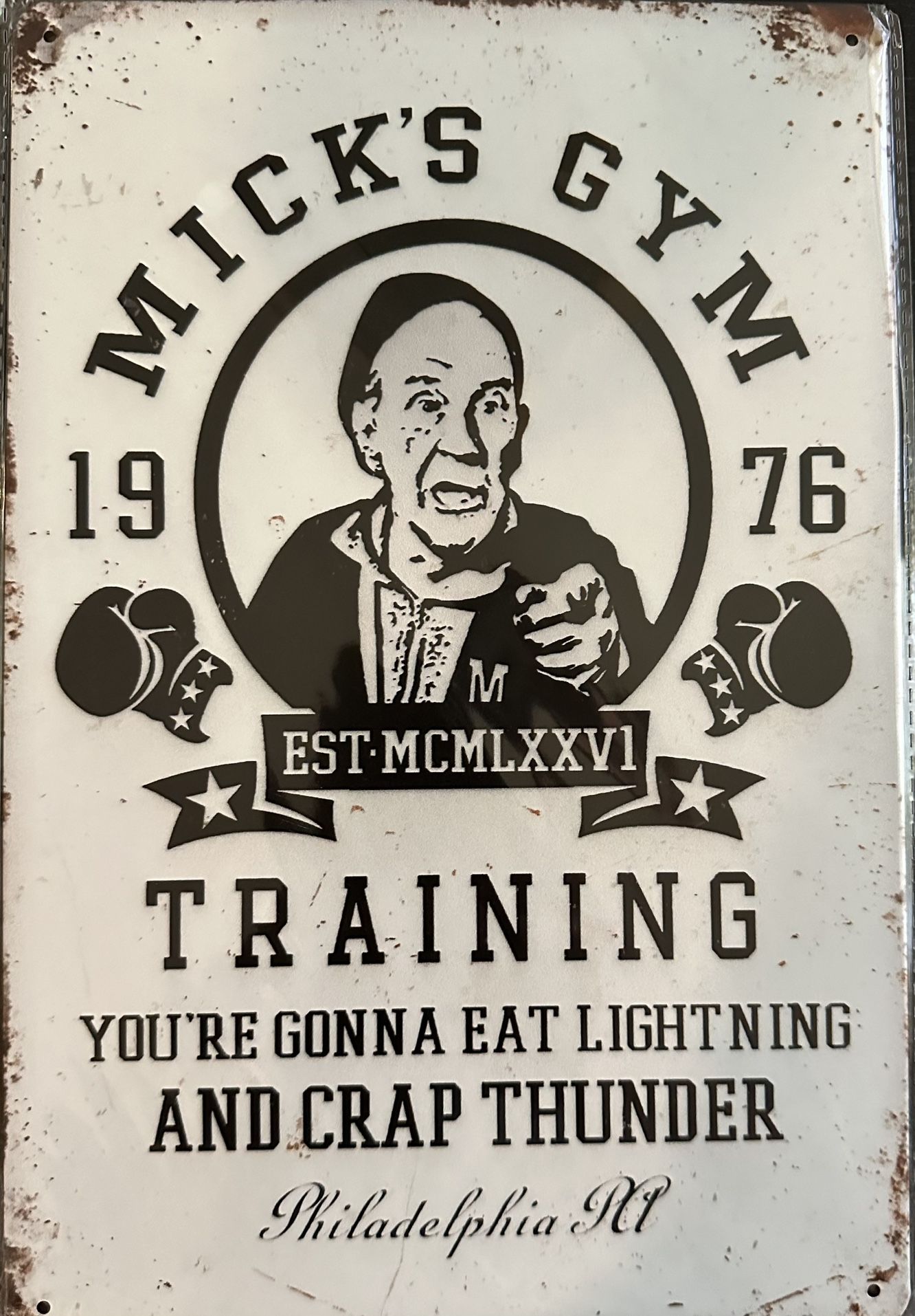 Mick’s Gym Metal Sign