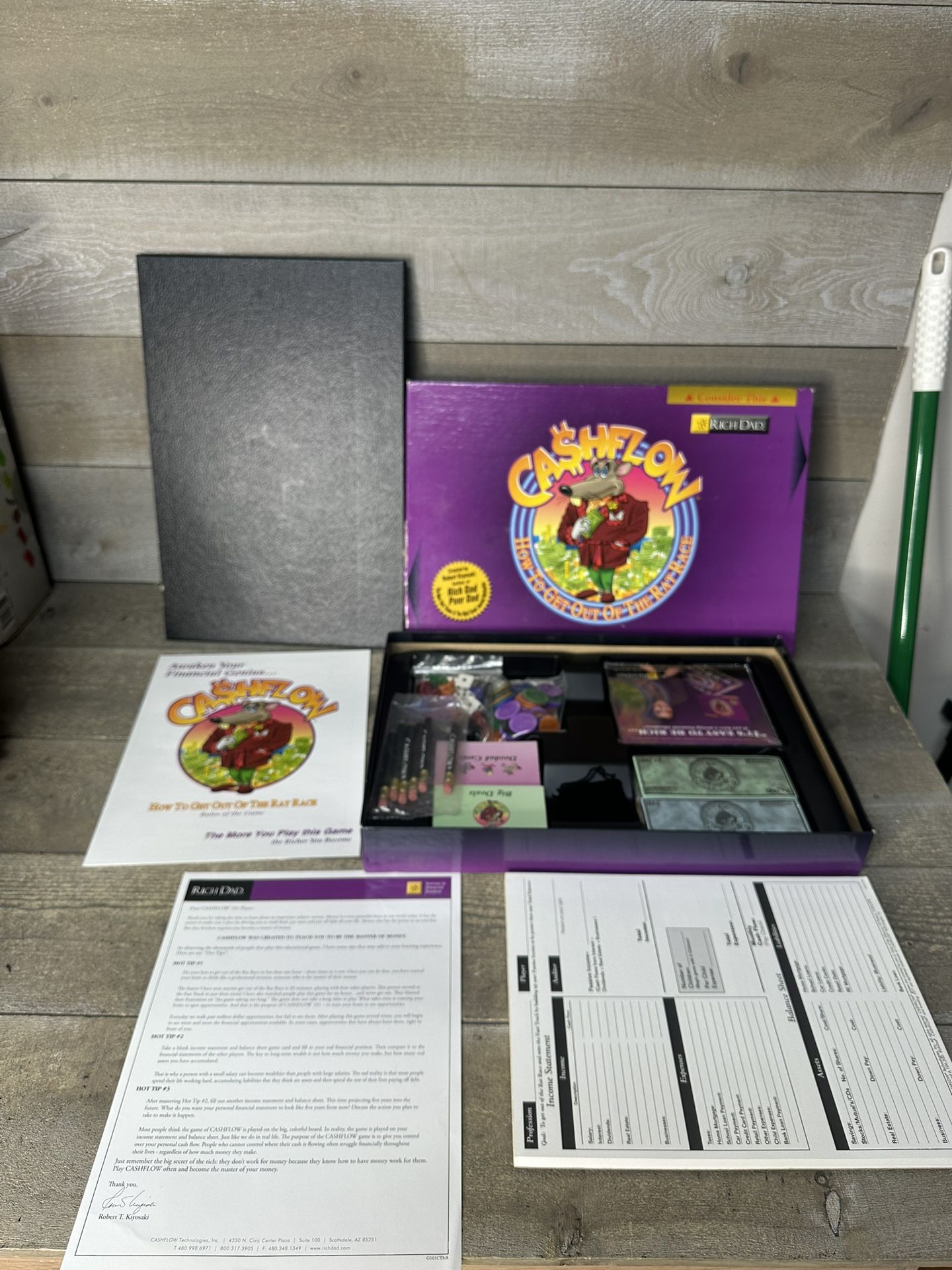 Cashflow Investing 101 Board Game Rich Dad Poor Dad Robert Kiyosaki New Box Wear