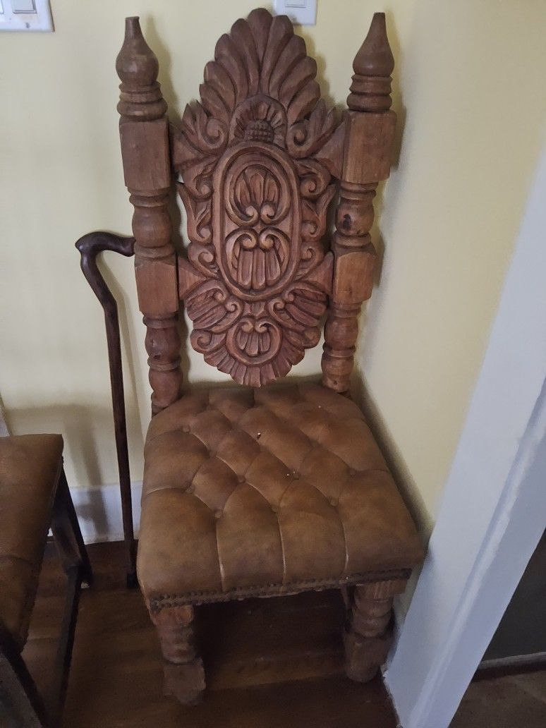 antique wood chair