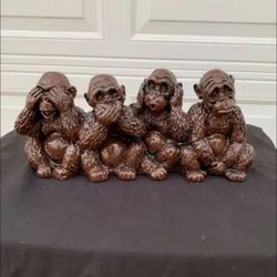 The Four Wise Monkeys Statue