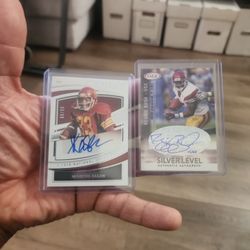 Marcus Allen 92/99  And Reggie Bush Sage Autograph  15/60