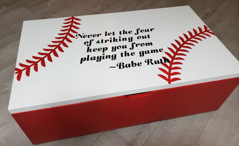 Custom Baseball Toy Box
