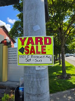 YARD SALE 8/29 and 8/30