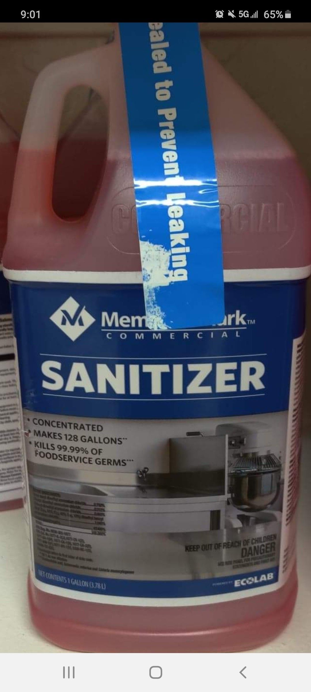 Commercial Sanitizer makes 128 gallons!!!