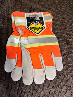 New MASTER GUARD WEST CHESTER Size Large Hi-Vis Work Gloves