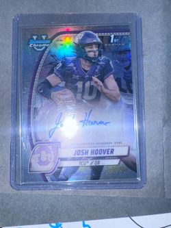 Josh Hoover Bowman Chrome  silver Prizm auto /299