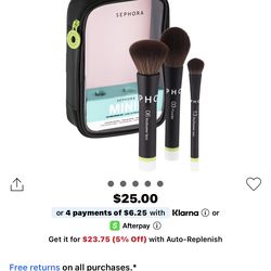 Mini Face and Eye Brush Set