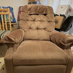 Recliner, light brown