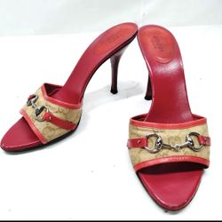 Vintage Gucci Red Heels 