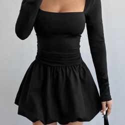 Bubble Skirt Dress