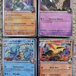 Pokemon TCG Destined Rivals Build And Battle Stamped Promo,  Set Of 4