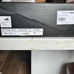 New Lavender Fashion Nova wedges
