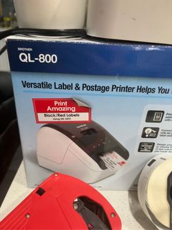 Brother QL-800 Thermal Label Printer + Labels + MX-5500 Price Gun Bundle