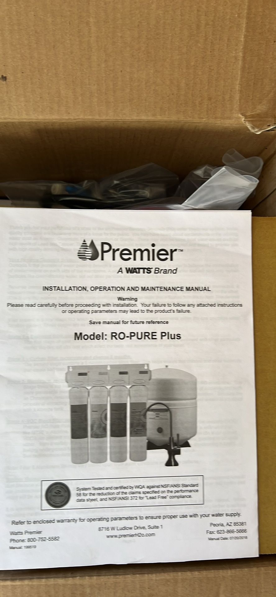 Premier Water Filtering System