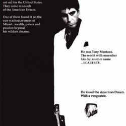 Scarface Movie Poster 24 x 36 Inches Full Sized Print Plexiglass Framed & Ready for Display