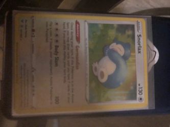 Snorlax Pokémon Trading Card