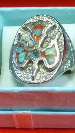 Stainless steel native American brand new Ring.