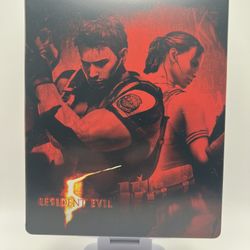 Resident Evil 5 Custom made Steelbook Case only PS4/PS5/Xbox