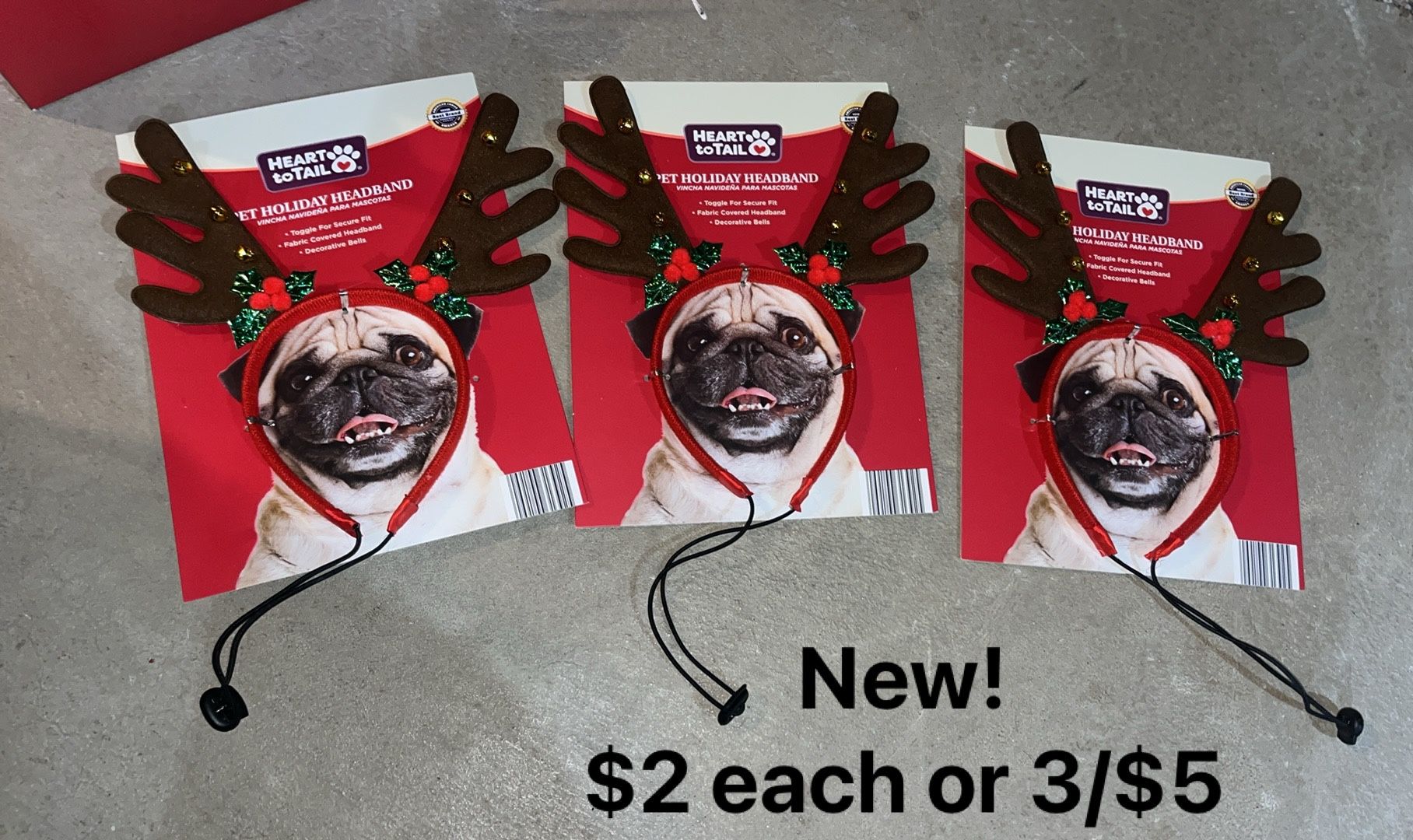 New! Pet Holiday Headband