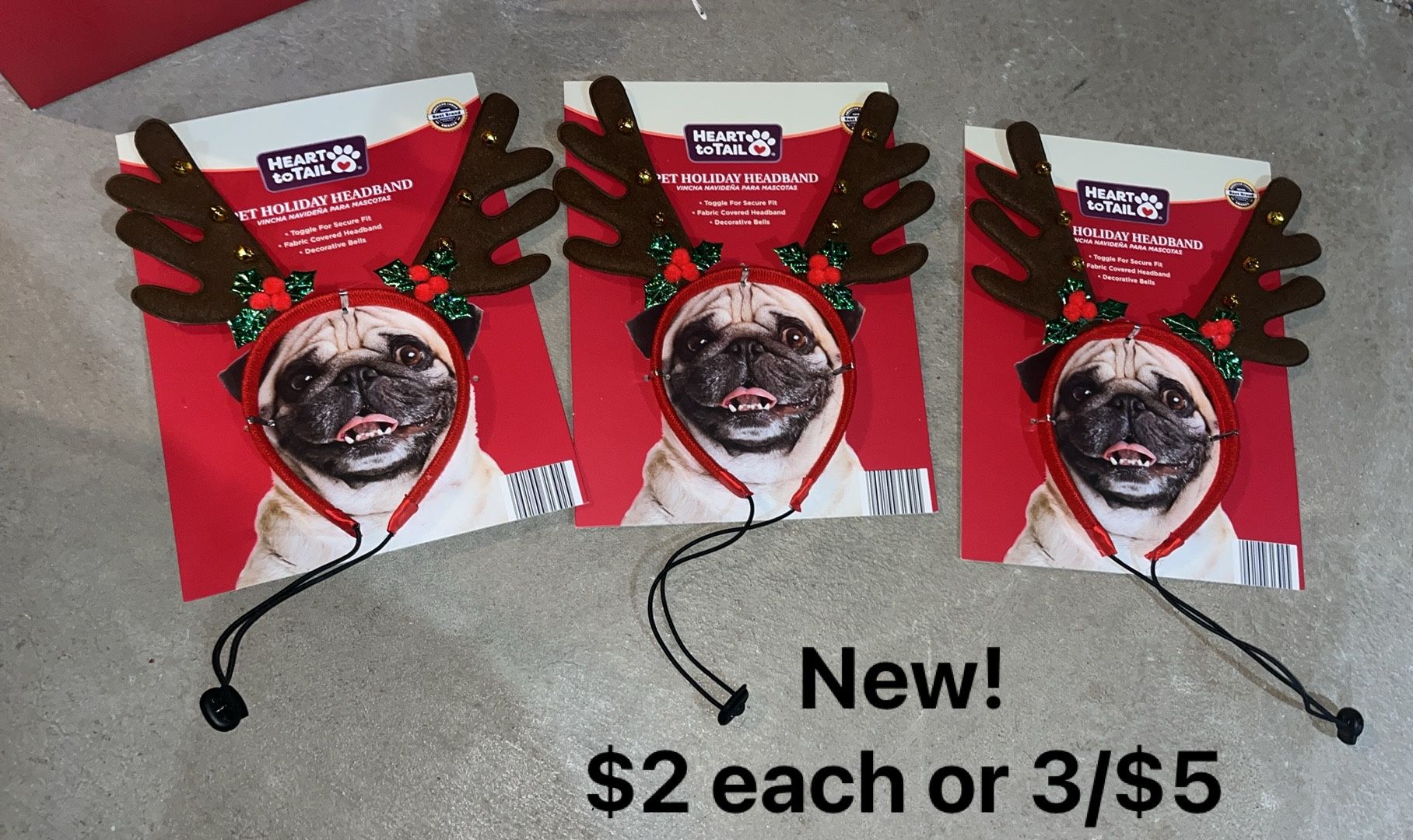 New! Pet Holiday Headband 